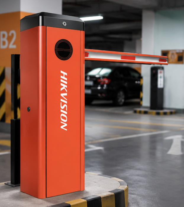 Barrera vehicular CIWS PRO Naranja para parqueaderos